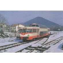 Autorail SNCF X 4201 4208 Train Railcar Winter Snow French Postcard