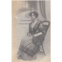 Pompous Lady RG Dunn Brightlingsea Essex Old Postcard