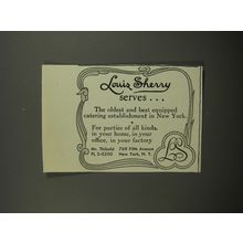 1953 Louis Sherry Catering Ad - Louis Sherry Serves