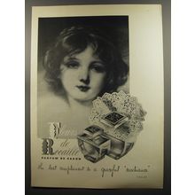 1953 Caron Fleurs de Rocaille Perfume Ad - the best compliment