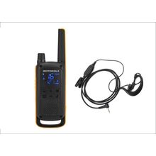 WALKIE TALKIE MOTOROLA TLKR T82 CON AURICULAR - INCLUYE 1 WALKIE + 1 AURICULAR