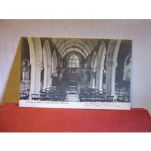 interior, THE CHURCH, COCKINGTON, Torquay, Devon unused antique postcard #