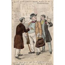 Subtraction Flat To Rent Landlord Tenant Old Comic Postcard