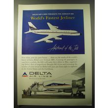 1960 Delta Air Lines Ad - Delta Air Lines presents the Convair 880