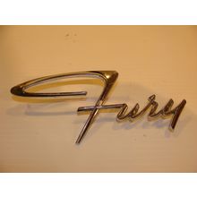 1963 PLYMOUTH FURY FENDER EMBLEM OEM #2417200