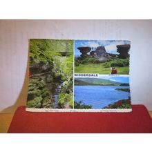 multiview, NIDDERDALE, YORKSHIRE used postcard by Bamforth 1988 pm =