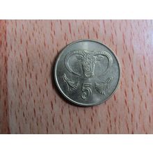 Cyprus 1992 5 Cents Coin