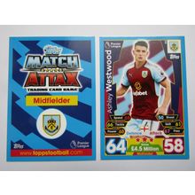 64. Ashley Westwood - Burnley - Match Attax 2017/18 Football Card EF1
