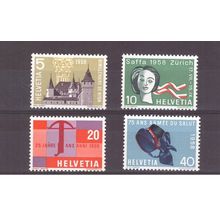 SWITZERLAND 1958 PUBLICITY ISSUE MNH SG587/590