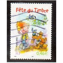 FRA 2002 46c 'STAMP DAY' FINE USED (EBID20314)