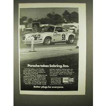 1973 Champion Spark Plugs Ad, Porsche, Peter Gregg