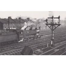 Engine 63705 Train at Staveley Central Station in March 1963 Railway Postcard