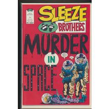 Sleeze Brothers #4, November 1989 Epic Comic Book, Murder In Space, VF+++