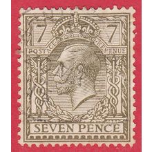 GB KGV 1917 7d SAGE GREEN SG389 GU