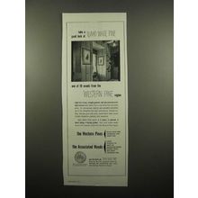 1954 Western Pine Association Ad - Idaho White Pine