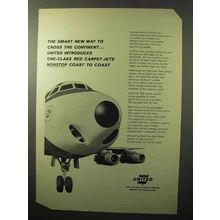 1964 United Airlines Ad - Cross the Continent