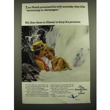 1967 United Airlines Ad - Len Heath Promised His Wife