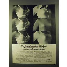 1974 Sears Seamless Ah-h Bra Ad - Won't Show Under