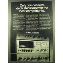1974 Pioneer CT-7171 Cassette Deck Ad - Best Components