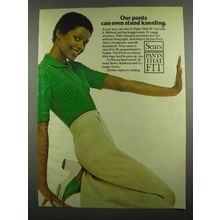 1974 Sears Pants that Fit Ad - Can Even Stand Kneeling