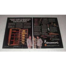 1985 Browning Ad - Gun Safe, Parka, Citori Shotgun, BAR
