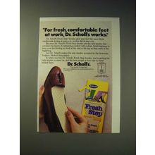 1989 Dr. Scholl's Fresh Step Insoles Ad - For fresh, comfortable feet at work