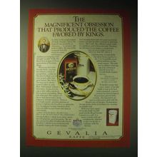 1989 Gevalia Kaffee Coffee Ad - The magnificent obsession
