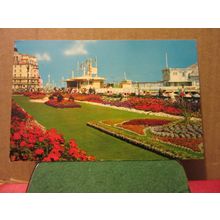 THE CARPET GARDENS, EASTBOURNE, SUSSEX used postcard 1970 pm PT3375 =