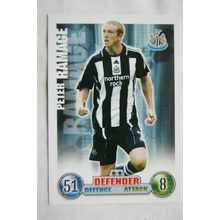 2007/08 Topps Match Attax Trading Card - Peter Ramage, Newcastle United
