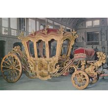 Portugal Crown Coach Portuguese Carriage XVIII Century Postcard