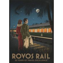 Rovos Rail Rare 30 Year Anniversary Railway South African Postcard