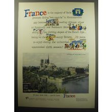 1957 France Tourism Ad - France is the majesty of Paris