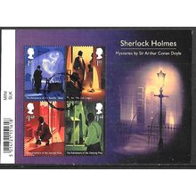 2020 Sherlock Holmes Mini Sheet with Barcode Used HRD2-B