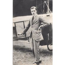Gustav Hamel British Aviator Antique Plane Postcard