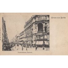 Gruss aus Berlin Friedrichsstrasse Palais de L'Equitable German Postcard