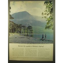 1961 British Travel Association Ad - Beware the sparkle of Britain's Spring