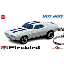 HTF KEYCHAIN WHITE 67~68~69 PONTIAC FIREBIRD 400 TRANS AM