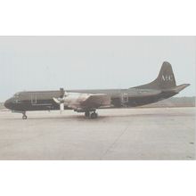 Air De Cologne Lockheed L188AF Electra Civil Aircraft Postcard (QA235)