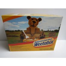 Weetabix 2009 Cereal Box empty Wheat Art Winners " Teddy Bear "