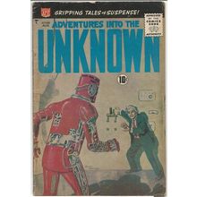 ADVENTURES INTO THE UNKNOWN # 110 Painted cover