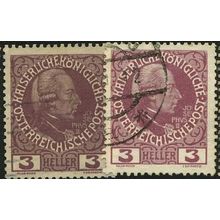 1908/1913 Michel 141+141x - fine used (o)