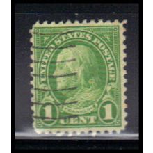 Used 632 1c Benjamin Franklin Barely Clears KA7178