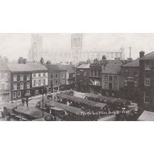Sampsons Square Market York Large Postcard