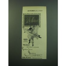 1949 The Plaza Hotel Ad - World Famous De Marcos