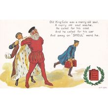 Old King Cole Shell Petrol Advertising Postcard