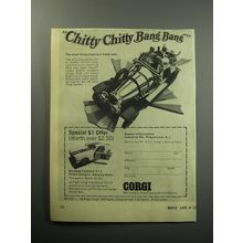 1968 Corgi Models Ad - Chitty Chitty Bang Bang and Mustang Fastback 2+2