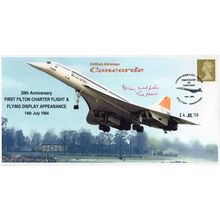 Captain Brian Walpole Concorde Pilot OBE LTD TO 28 Hand Signed FDC