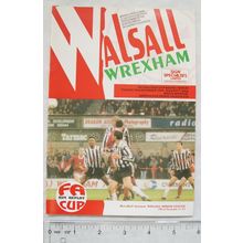 1993 programme Walsall v. Wrexham, FA Challenge Cup Round 1 replay