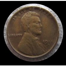 1918 D USA 1c Lincoln Wheat Ears Cent Penny Coin #108