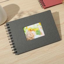 Woodside Home Living Spiral Bound Scrap Book Style Photo Album - 21.5cm x 15cm -